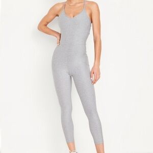 Old Navy Cloud+ Go-Dry Grey Jumpsuit